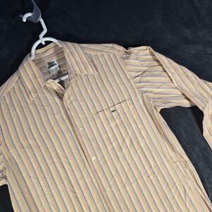 Lacoste Striped Dress‎ Shirt Long Sleeve Button Up Casual Mens Size 40